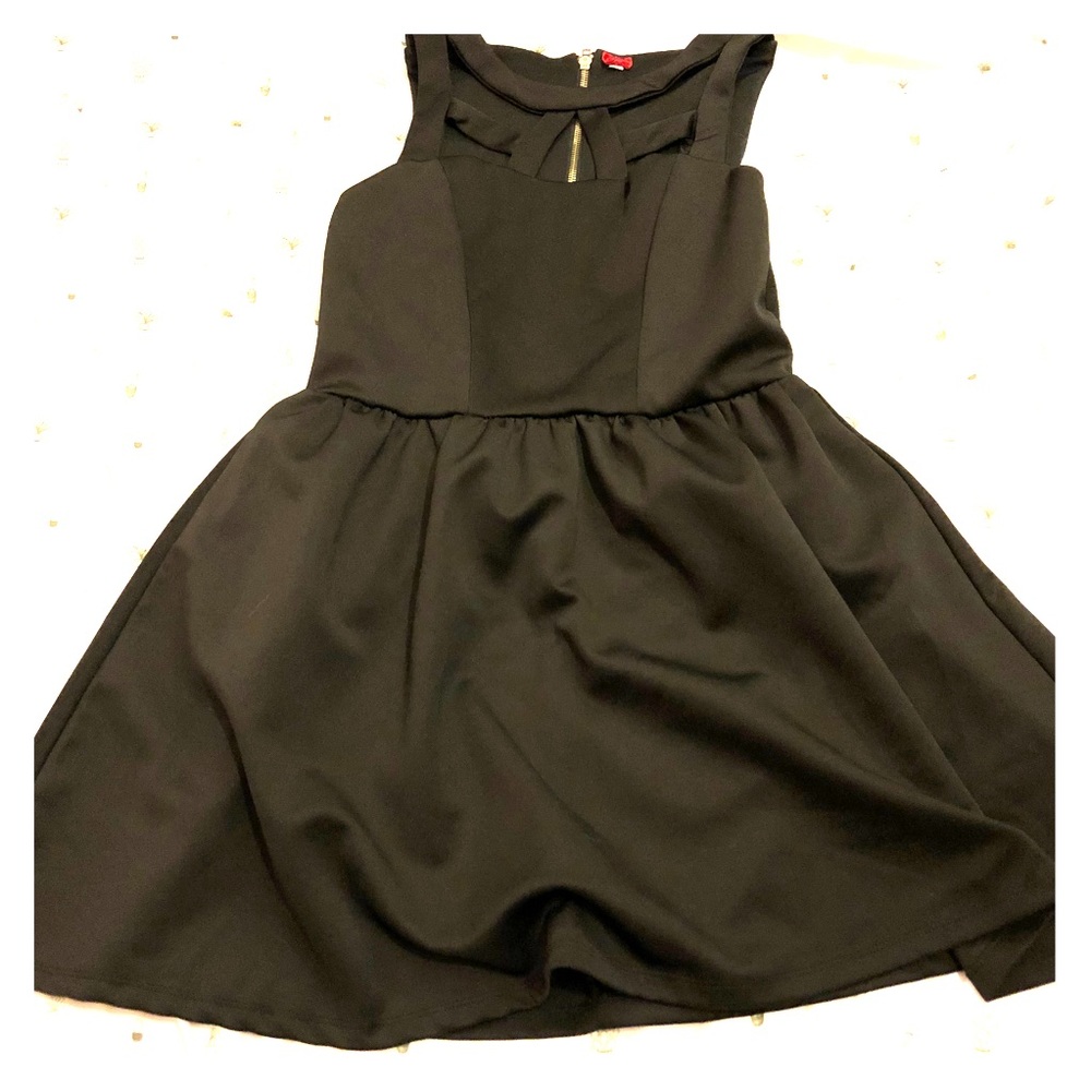 Black cut-out dress
